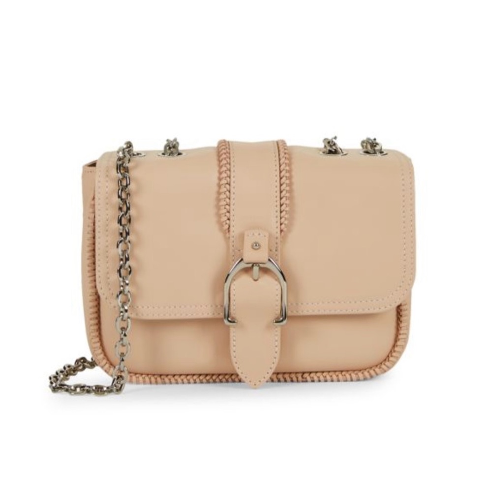 Longchamp Extra-Small Amazone Chain-Strap Leather Shoulder Bag (Nude)